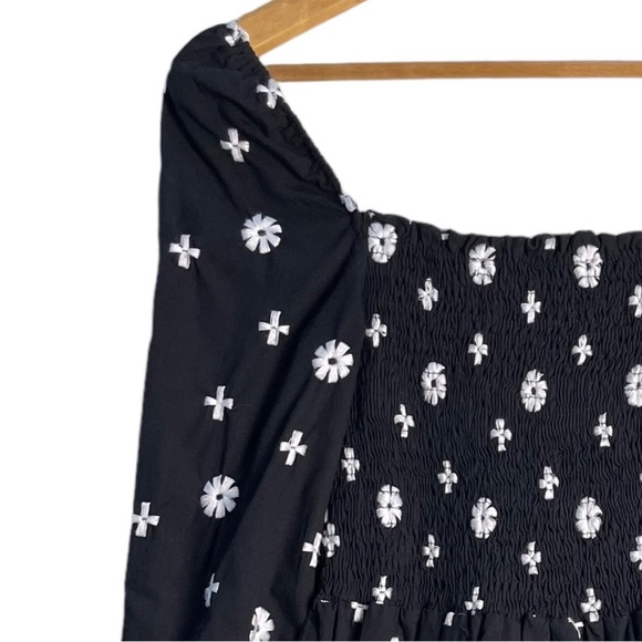 Never Fully Dressed ASOS Black White Embroidered Dress Size 2 - Picture 11 of 13